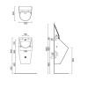 Catalano Comfort Писсуар 64x32см., с отв. для крышки, цвет: белый глянцевый. 0932641001, 0954010000, 0954500000, 9056120000