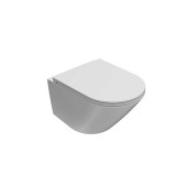 Globo Forty3 Унитаз подвесной 52x36см., безободковый, с системой скрытого крепежа, цвет: белый. FOS07.BI