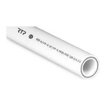 Труба PPR стекловолокно 20х3,4, PN25 2000мм белый