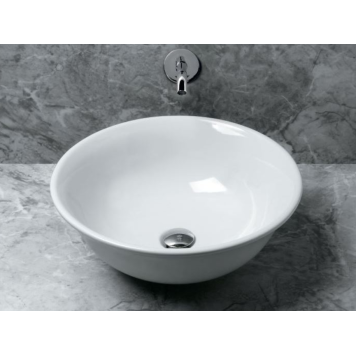 Azzurra Jubilaeum Раковина накладная круглая 48xH18 см, без отв., цвет: Bianco lucido-2