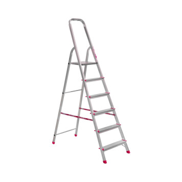 Стремянка Алюмет 6 ступеней стальная оцинкованная