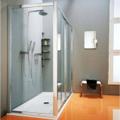 SAMO VC Боковая стенка 88-94х190см., профиль хром, прозр. стекло с покрытием star clean. B7226ULUTRDF