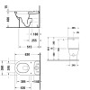 Duravit Darling Унитаз 37х63 см, без бачка, с вертикальным смывом, включая крепеж, цвет: белый. 2138090000