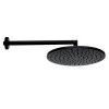 Bossini Верхний душ Cosmo Oslash; 280 mm с кронштейном 400 mm, черный матовый. H70596I.073
