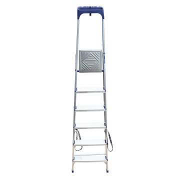 Стремянка Алюмет 6 ступеней алюминиевая с пластиковым органайзером-4