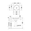 Duravit Cape Cod Раковина 50х40.5см., 1 отв., накладная, цвет: белый. 2339500000