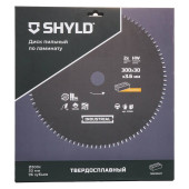 Диск пильный по ламинату SHYLD твердосплавный 300х30 мм, 96 зубьев(20585)
