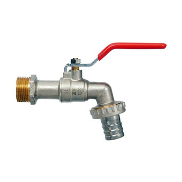 Кран шаровой водоразборный латунный Smart Install 1/2 x3/4. 57211S-1