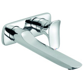 Kludi 53 245 0575 Ambienta Смеситель для раковины 226 мм, на 2 отв., настен. (внеш. монт. часть) 532450575