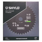 Диск пильный по дереву SHYLD твердосплавный 350х50 мм, 40 зубьев(20360)