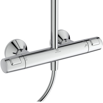 Ideal Standard Ceratherm T25 Душевая система с термостатическим смесителем, верхним душем Oslash;25см., держателем, лейкой для душа и шлангом 150см., цвет: хром. A7627AA-4