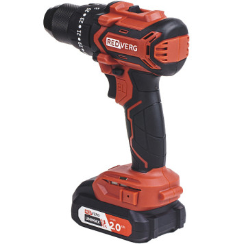 Шуруповерт аккумуляторный ударный бесщеточный REDVERG RD-IS18BL/U2-2