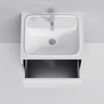 M8FFUX0602WM База под раковину, 2 ящика, 60 см, белый матовый-6