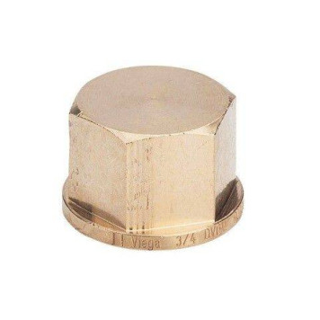 Заглушка, В, 1 1/2, бронза (RX), с многогранником