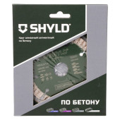 Круг алмазный SHYLD сегментный по бетону, кирпичу, камню 115х22,23 мм(30100)