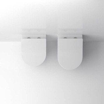 Toto RP Унитаз 49х38х33.5см., подвесной, укороченный, смыв tornado, Cefiontect, с сиденьем, SoftClose, петли из нерж. стали, цвет: белый-3