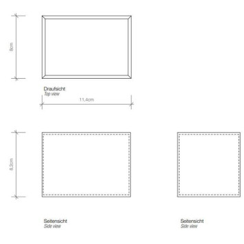 Decor Walther Brownie UB Универсальная коробка 11.5x8см, настольный, цвет: белая кожа. 0931250-1