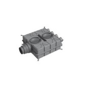 Воздухораспределитель DN125-180 16 подключений DN75, 4 колпака
