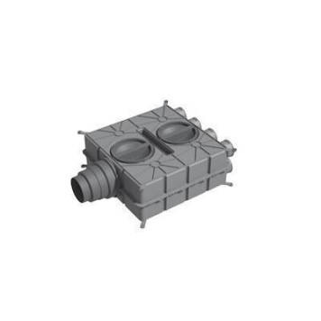 Воздухораспределитель DN125-180 16 подключений DN75, 4 колпака