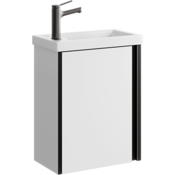 AQ URB0145W Urban Тумба под умывальник, подв., с одной универс. дверью, 435х540х250 мм, белый URB0145W