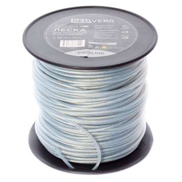 Леска для триммера REDVERG PROLine д 3,0мм (60м) круглая с металлическим сердечником (990360)