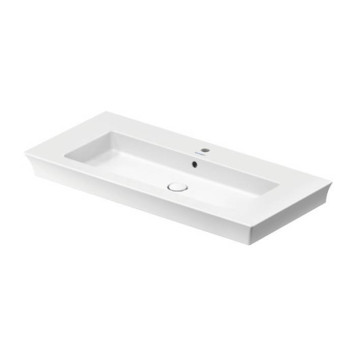 Duravit White Tulip Раковина накладная 105х49см, с переливом, с 1 отв., цвет: белый-4