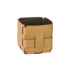 ADJ Корзинка Mini Bottega, 12x12xH13 см., цвет: горчичный/оливковый. 1013.40/55