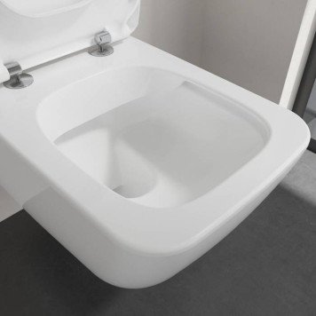 Villeroy Boch Venticello Унитаз подвесной 37.5x56см, сиденье SlimSeat, микролифт, цвет: альпийский белый-1
