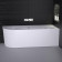 KNIEF Fresh Left Ванна пристенная, угол справа, 180х80х60см, цвет: белый