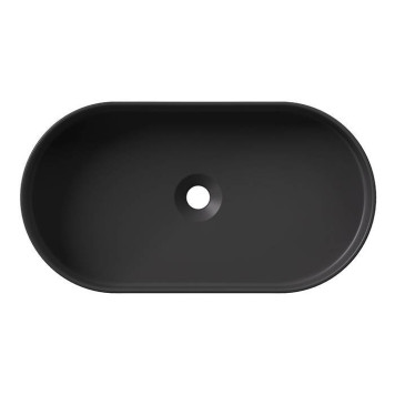 Alice Hide Stadium Раковина 65x35х12см., накладная, без отв., цвет: чёрный матовый. 31120108-1