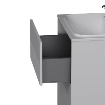 M8FFUX0602WM База под раковину, 2 ящика, 60 см, белый матовый-9