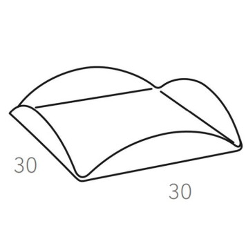 ADJ Подставка для сервировки 30x30см., натуральная кожа, цвет: коньяк/бордо-3