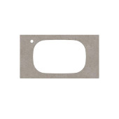 Kerama Marazzi Magica Столешница из керамогранита для встраиваемых раковин сверху Риккарди 90см, с 1 отв., цвет: серый матовый . MA.2.1.SG519920R\90