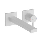 Hansgrohe Tecturis E Смеситель для раковины, однорычажный, настенный, с изливом 22,5, скрытого монтажа, цвет: матовый белый. 73051700