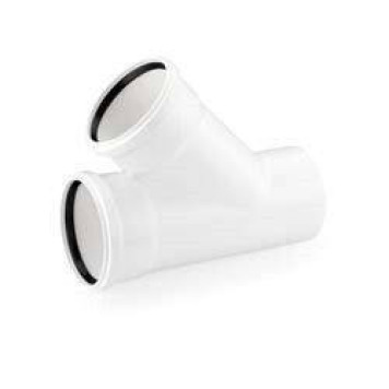 Тройник, 45°, 200, 160, PP (полипропилен) (аналог 11231121001)