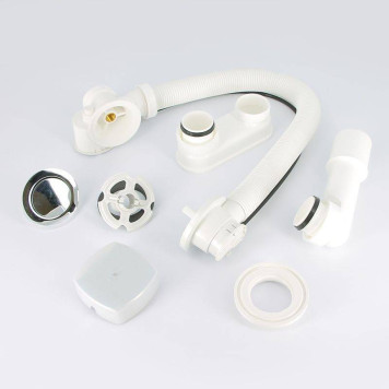 Слив-перелив Alcaplast для ванны полуавтомат малая пробка хром-2