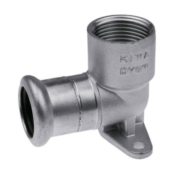 Водорозетка KAN пресс-В 18 x 1/2 короткая нерж сталь Therm Inox