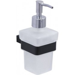 Allen Brau Infinity Дозатор для жидкого мыла, цвет: белый/черный 6.21006-31
