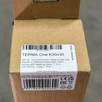 Тэн Terma ONE 30*30 300W маскировочный элемент, хром-6