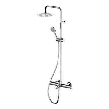 Душевая система Remer Elegance верх. душ 25 см с термостатическим смесителем для ванны хром-1