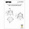 Встраиваемый светильник iLedex Technical Mars 112-12W-D80-4000K-24DG-WH