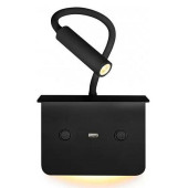 Бра с полкой iLedex Support 7031C BK