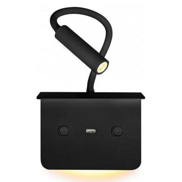 Бра с полкой iLedex Support 7031C BK