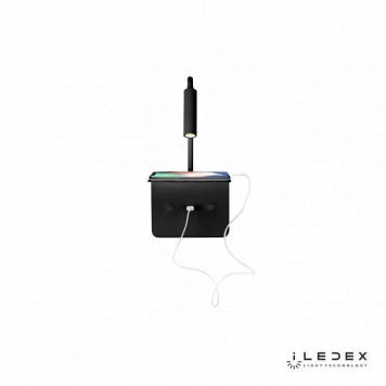 Бра с полкой iLedex Support 7031C BK-2