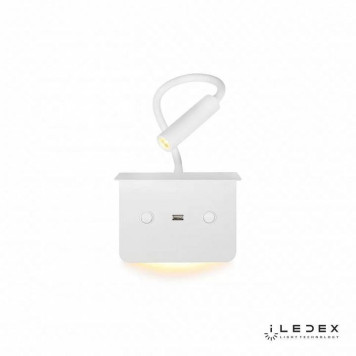Бра с полкой iLedex Support 7031C WH-2