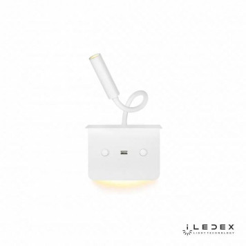 Бра с полкой iLedex Support 7031C WH-3