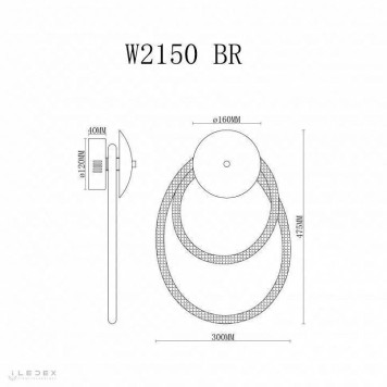 Бра iLedex Cross W2150 BR-1