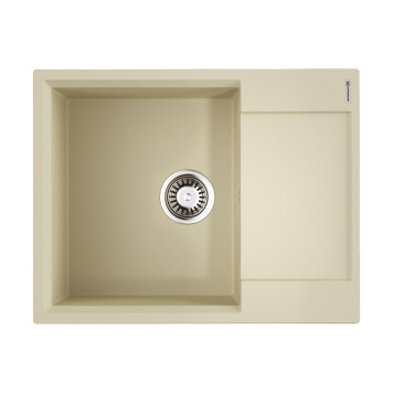 Omoikiri Daisen 65T BE Кухонная мойка из Tetogranit, крыло справа, 65x23 см, цвет: ваниль 4993513