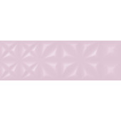 Lila Плитка настенная  рельеф розовый (LLU072D) 25x75