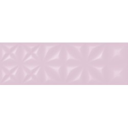 Lila Плитка настенная  рельеф розовый (LLU072D) 25x75